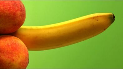 Padidėjęs narys, naudodamas banano pavyzdį